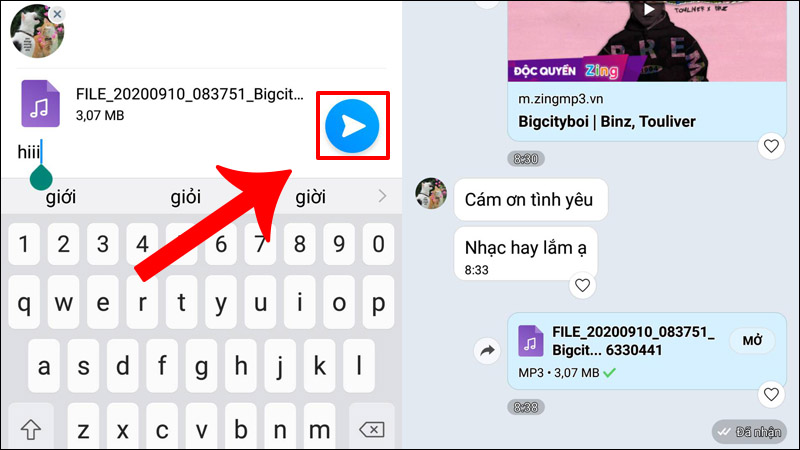 Nhập mô tả sau đó nhấn gửi